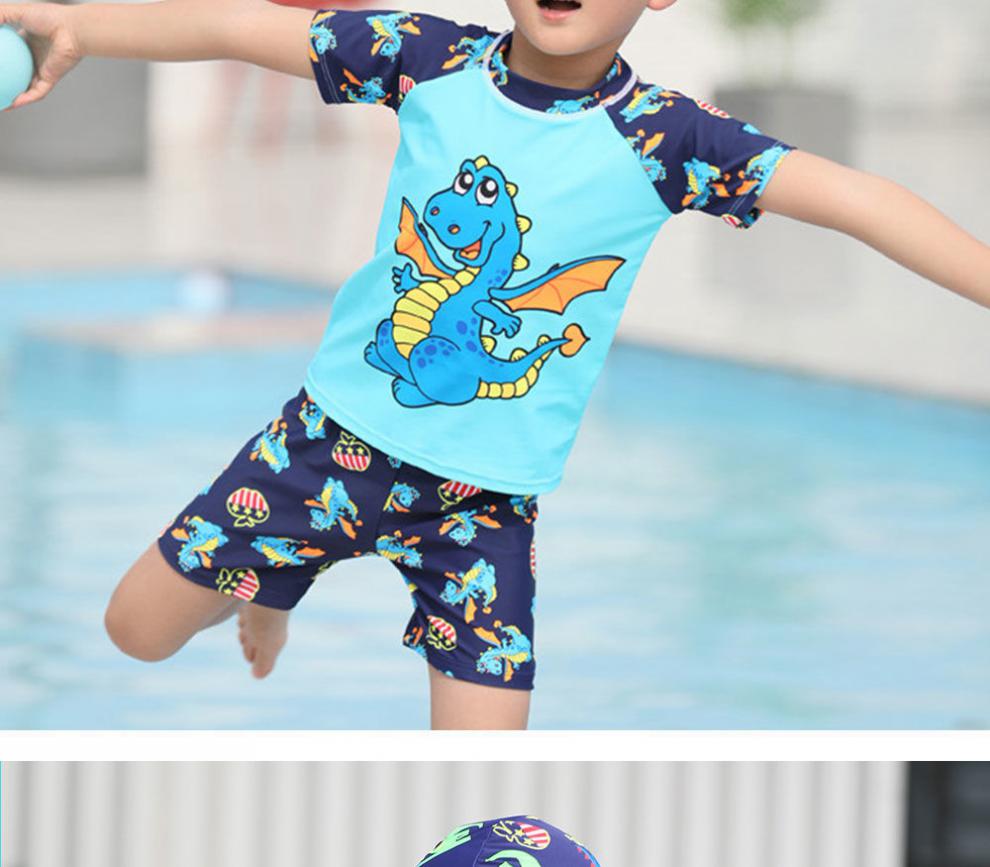 泳衣男套装13岁男泳衣男童夏13岁儿童泳衣泳裤泳镜套装分体连体中大童