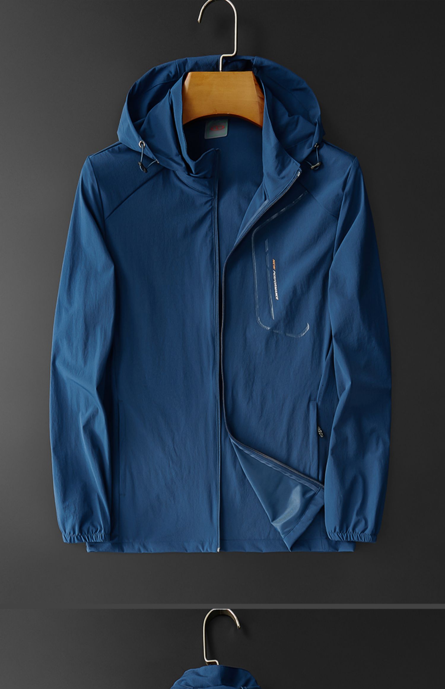 空调衫皮肤衣夏季外套男21年新款薄款透气弹力冰丝衣服休闲男装夹克衫