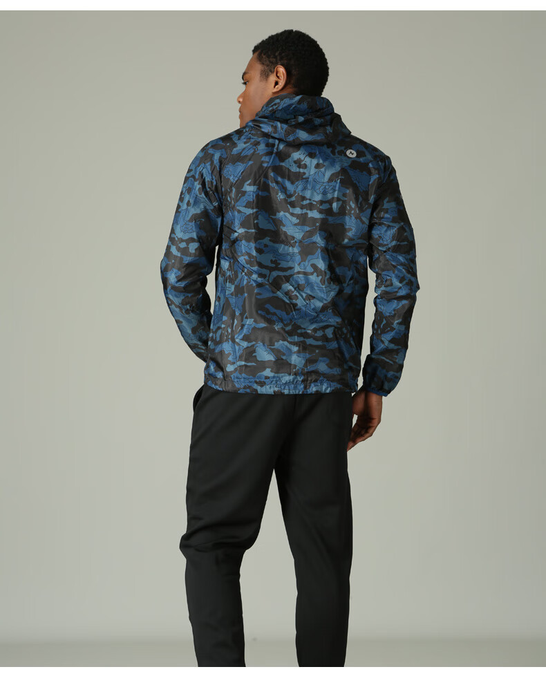 marmot/土拨鼠秋冬男带帽神衣户外防风吸湿排汗迷彩服夹克 映象迷彩