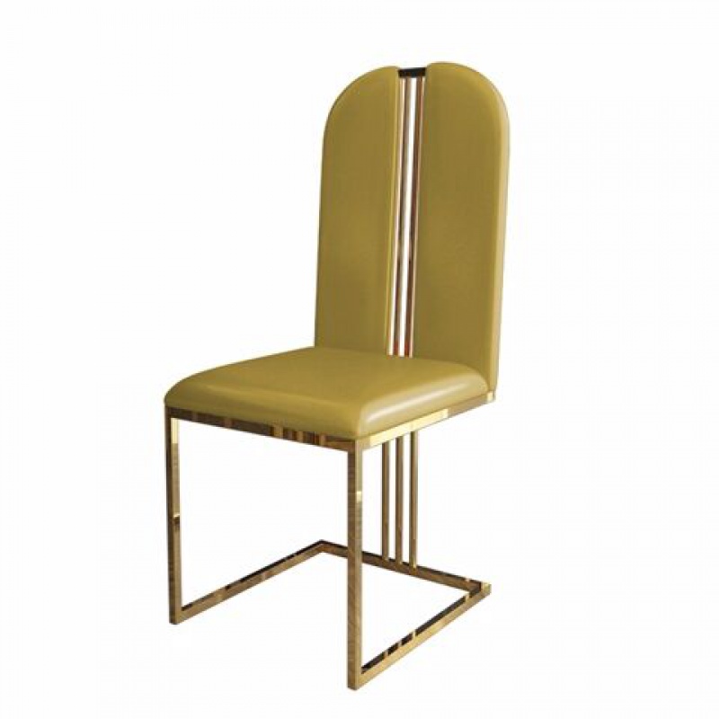 宴会椅轻奢后现代金色不锈钢餐椅酒店餐厅宴会厅包厢椅子港式家用靠背