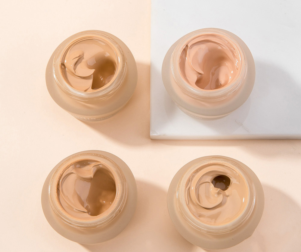 media媚点粉底霜液奶油肌妆遮瑕痘印毛孔送女友 po-b1 粉肤色 粉调一