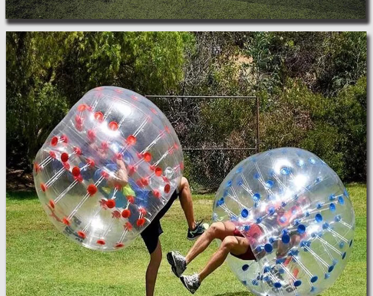 趣味运动会道具充气碰碰球成人户外碰撞球球雪地悠波球撞撞球 pvc1米