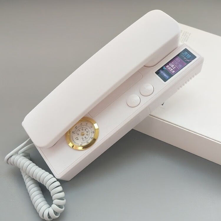 新款楼宇门对讲电话机室内开锁门铃电话家用单元门非可视门禁分机白色