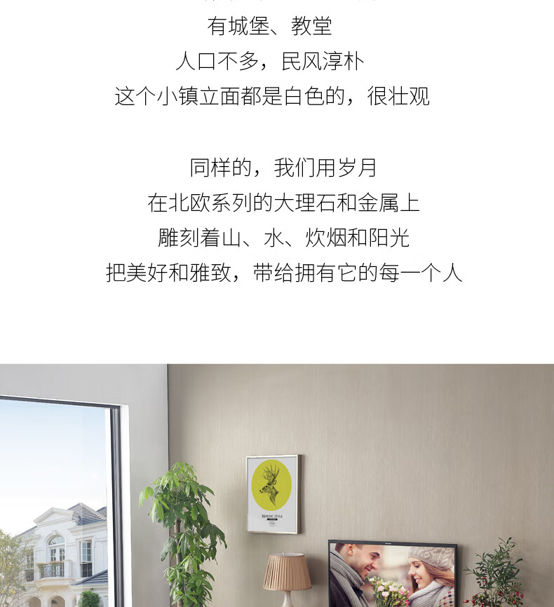 欧伦图茶几大理石茶几电视柜组合北欧简约客厅整装茶桌储物柜 2136 电视柜 2 2米 图片价格品牌报价 京东