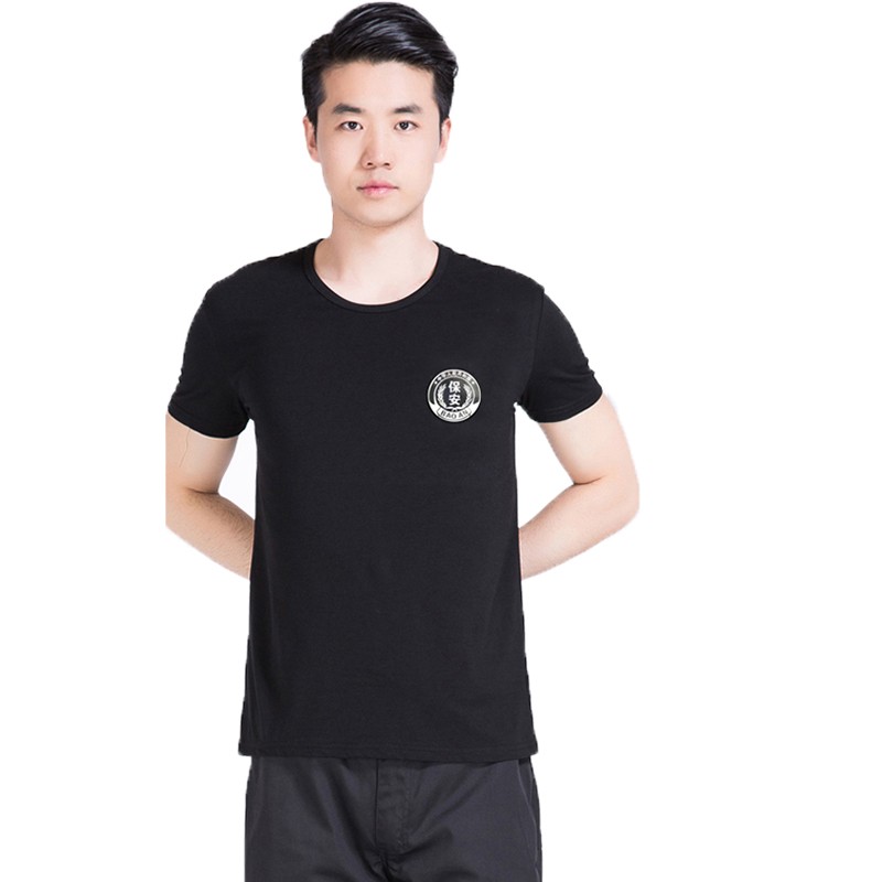帝雅柏保安t恤透气夏天夏季保安短袖t恤中国t恤特堇力t恤男夏装黑色