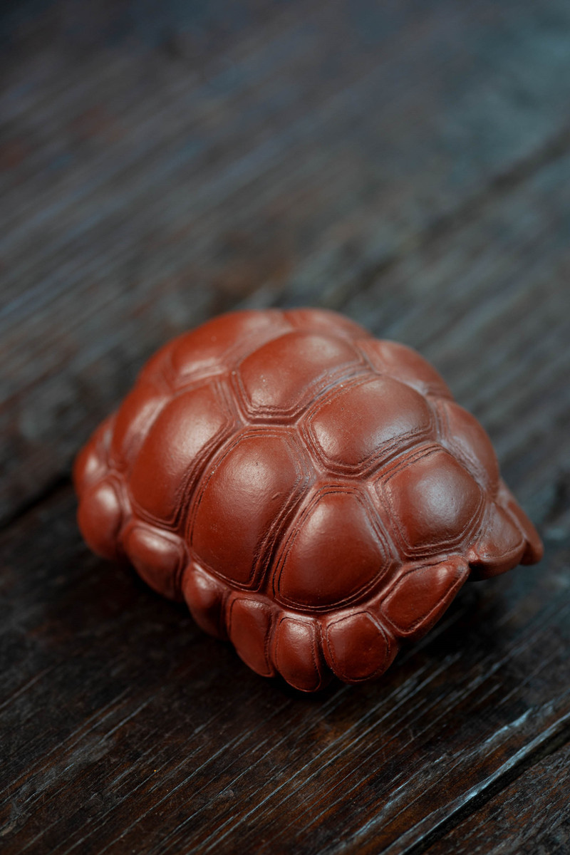 美典meediea宜兴紫砂茶宠乌龟摆件雕塑富甲一方龟壳把玩按摩茶道茶具