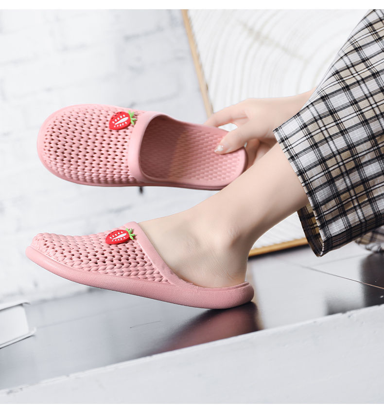 包头凉拖鞋女时尚百搭网红平底外穿软底防滑沙滩拖鞋防水洞洞鞋女