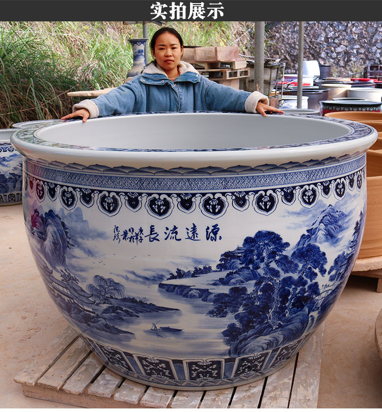 陶瓷大缸老式水缸养鱼庭院特大号12米睡莲荷花缸室外锦鲤缸摆件荷塘