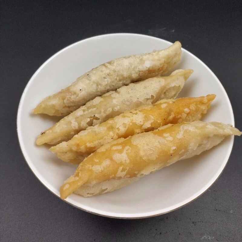 湖北仙桃土特产现做鸡公饺手工特色小吃早餐米饺子煎饺蒸饺炸饺鸡公饺