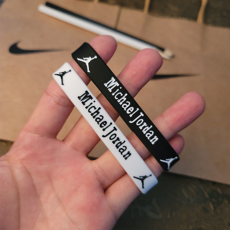 aioscnba篮球星乔丹23号运动硅胶手环男女学生个性复古跑步手链手腕带