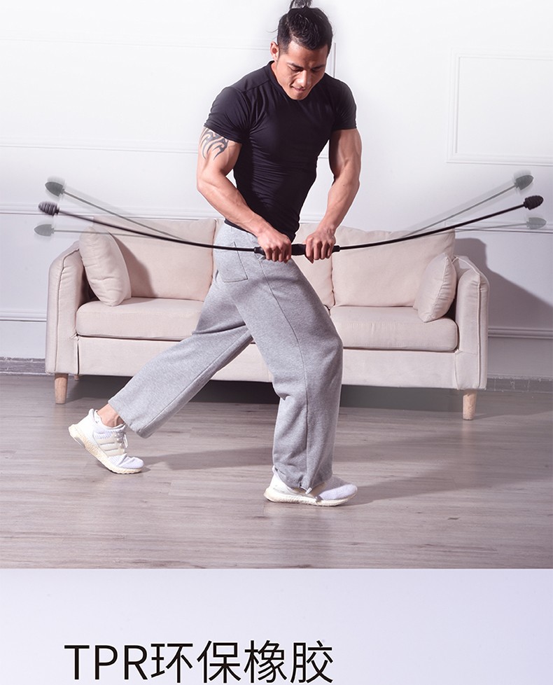 飞力士健身棒肌肉放松运动弹力棒可拆易携带飞力仕多功能训练棒高频