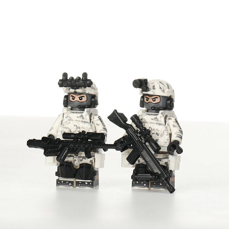 兼容美军特种兵幽灵突击队人仔军事现代警察积木拼插玩具 美军特种兵5