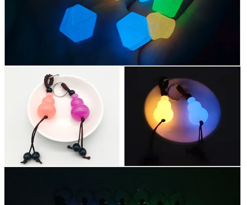 造景儿童玩具桌面装饰摆件 夜光石小块(含瓶子)_每粒约2-3cm【图片