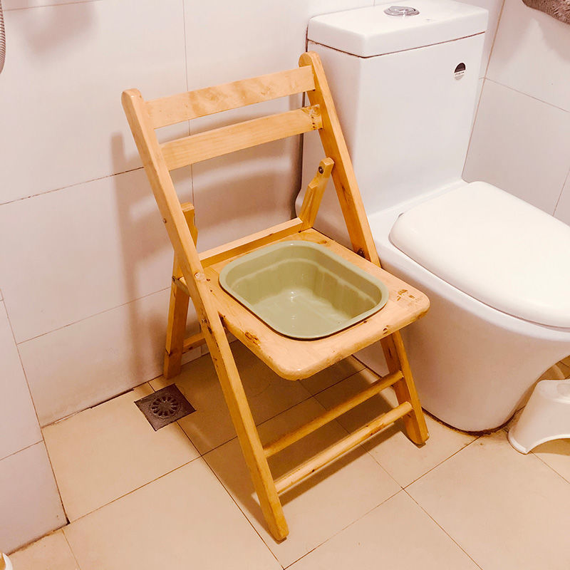 可狄残疾人坐便器女老人马桶孕妇洗澡凳家用可折叠加固大便沐浴椅sn
