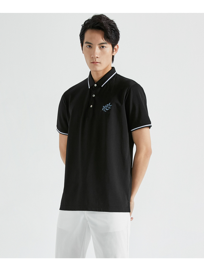 【a】【专柜同款】劲霸男装短袖丝光棉2021春夏新品商务休闲t恤衫ftbg