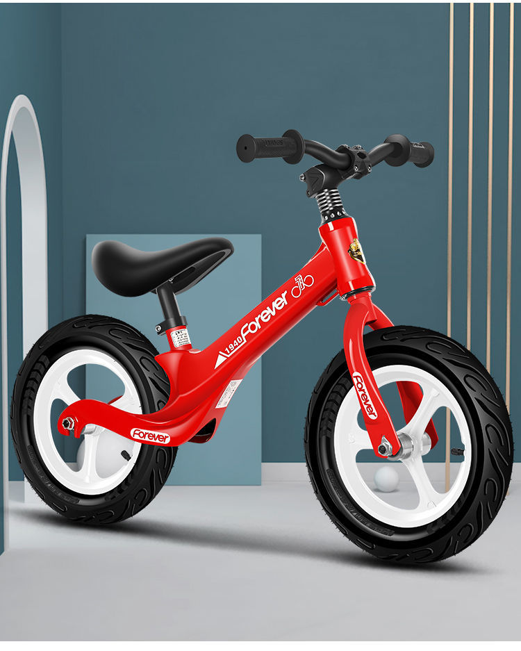 永久儿童平衡车无脚踏自行车宝宝滑步车1-3-6岁小孩滑行学步 高碳钢