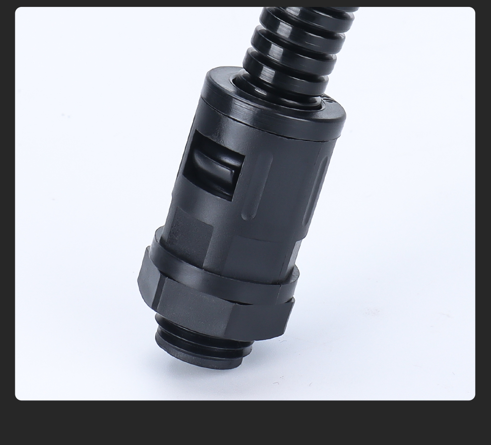 卡卡kakcompa塑料波纹管接头pgm型尼龙快接接头直通快速软管接头直插