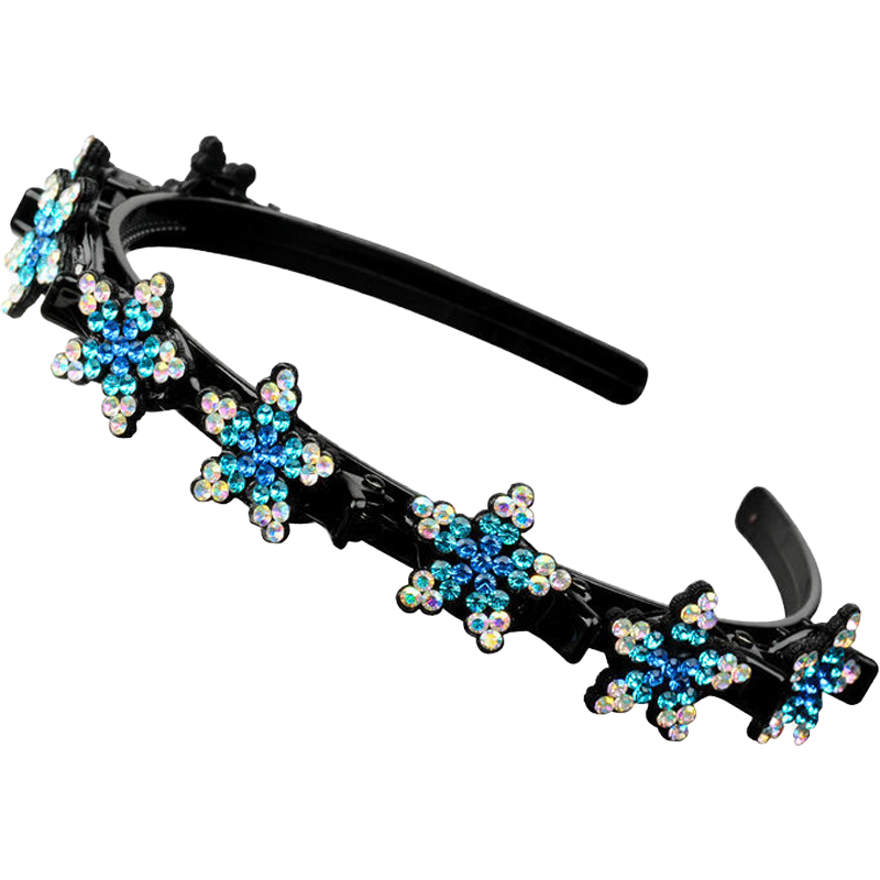 编发发箍大人碎发神器发箍编织带齿头箍编发夹子刘海固定发夹发饰盘发