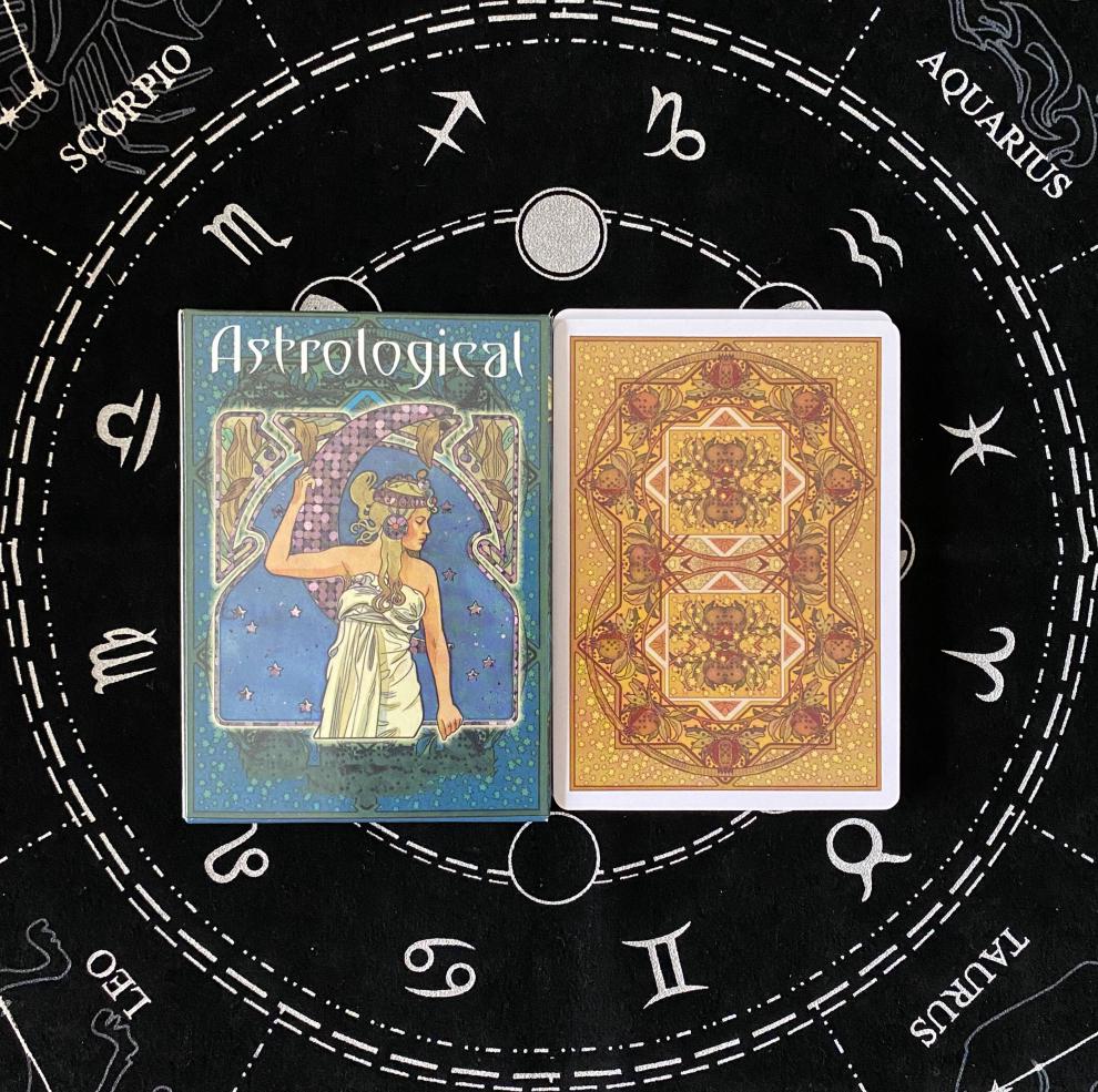 astrological oracle 占星神谕卡英文定制卡牌 占星神谕卡 中英文电子