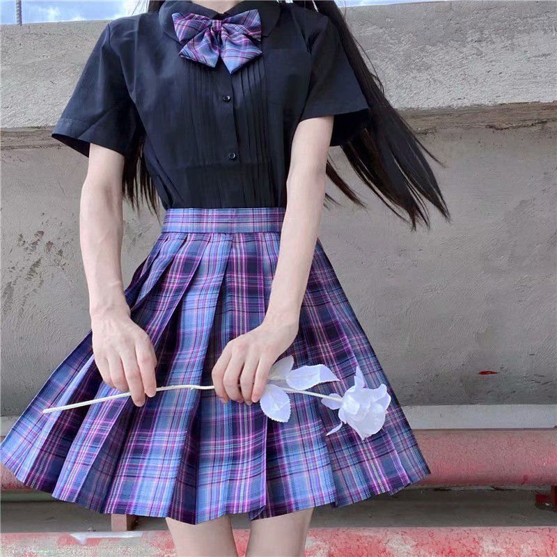 【电竞少女】春日制服部学院风板桥jk制服格裙套装全套不良裙 裙子