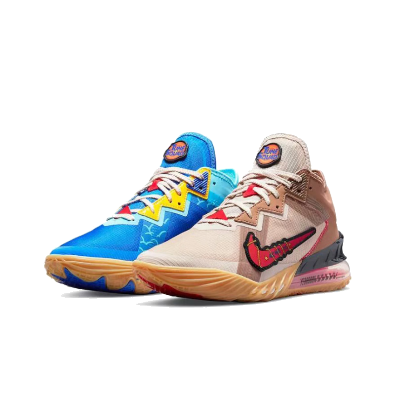 耐克lebron18詹姆斯 gs 黑紫女款2f大童高端减震篮球鞋 cw2760-004 c