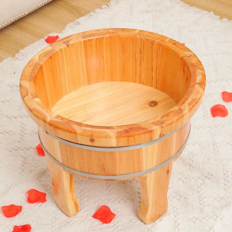 泡脚桶 木桶高脚木桶洗浴坐泡足熏洗脚木盆泡脚洗屁股臀部老人免蹲妇