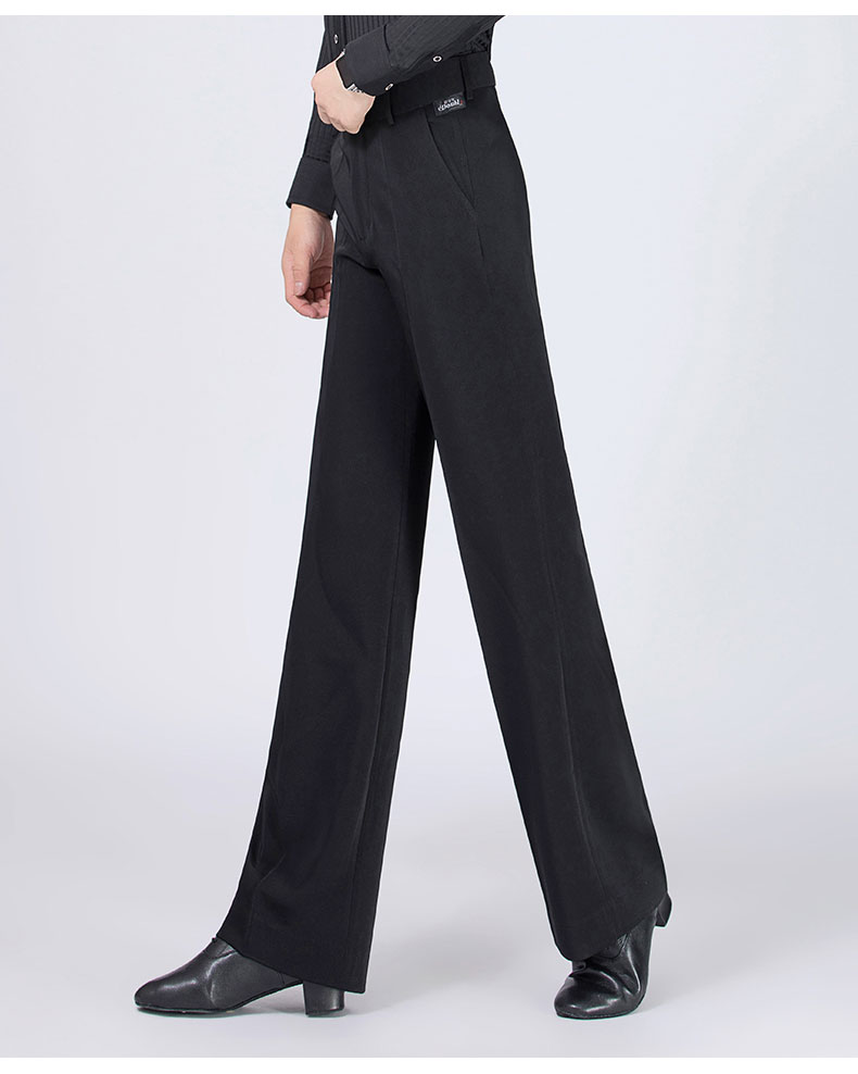 贝蒂丹宝罗男士夏季现代舞裤黑色舞蹈生练功裤摩登舞蹈裤男直筒裤下装