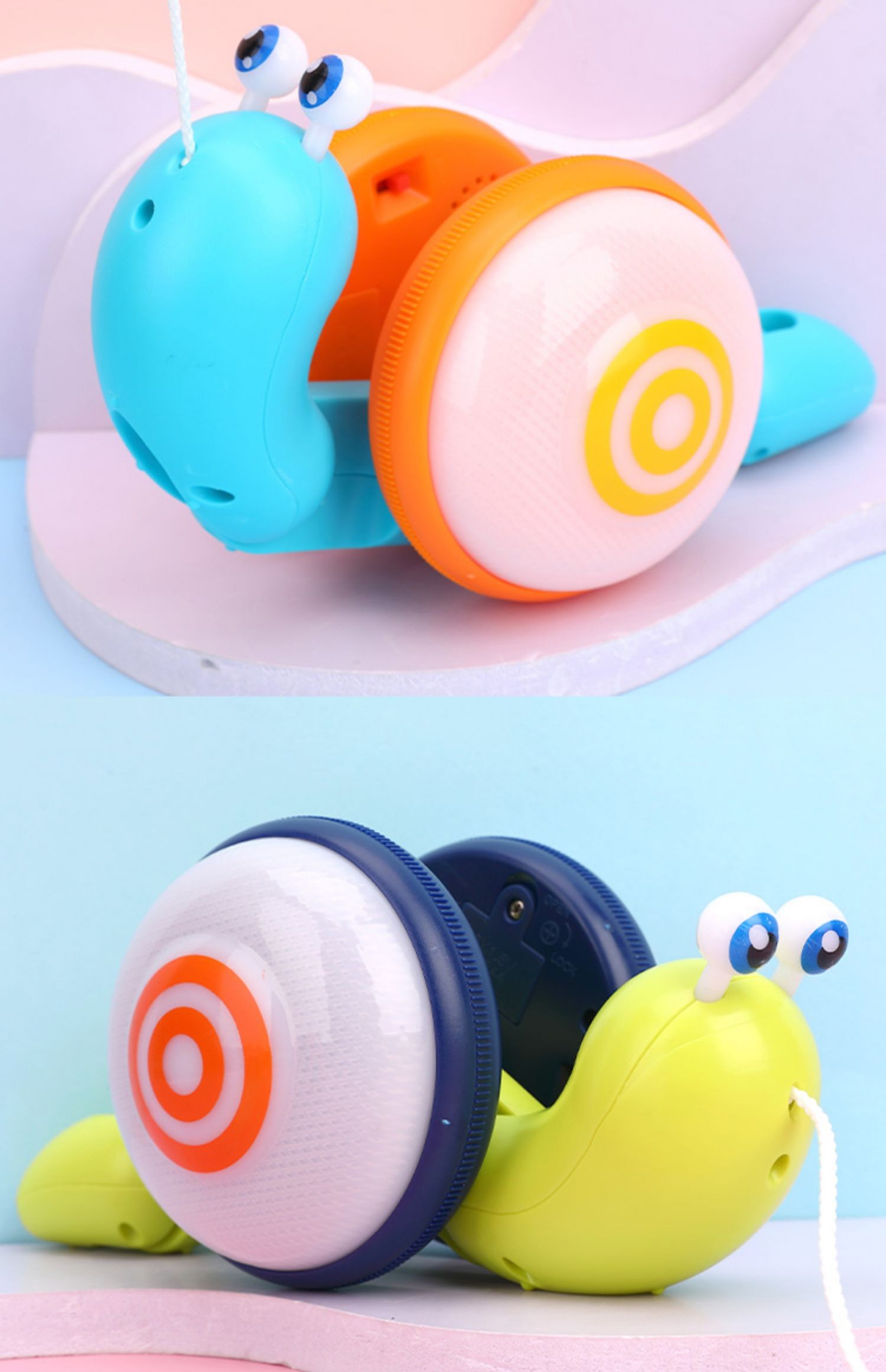 牵绳蜗牛 玩具牵绳蜗牛学爬电动岁抖音同款宝宝网红2-3一至二 牵线