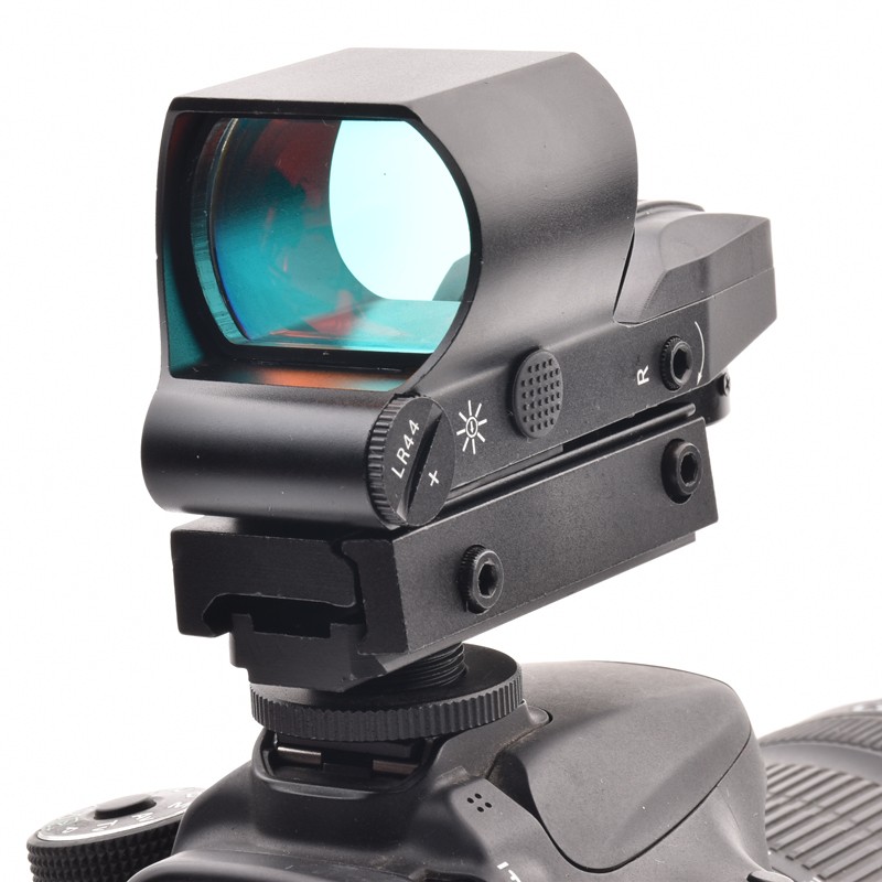 reticle娜迦光学新款单反相机带热靴寻鸟镜红点瞄准镜带瞄点
