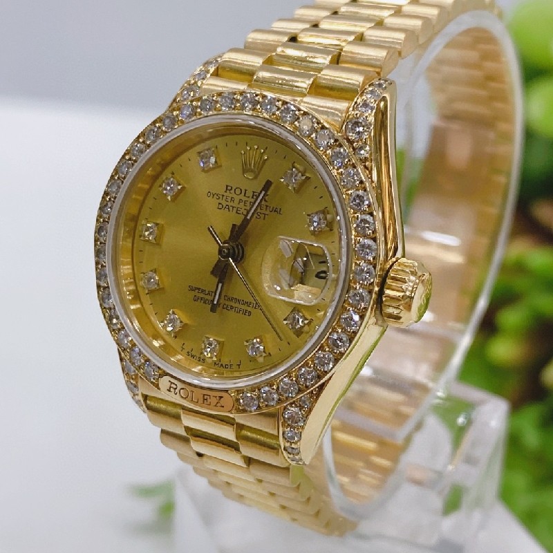 【二手95新】rolex劳力士女装日志型系列69178原镶钻女士腕表【图片