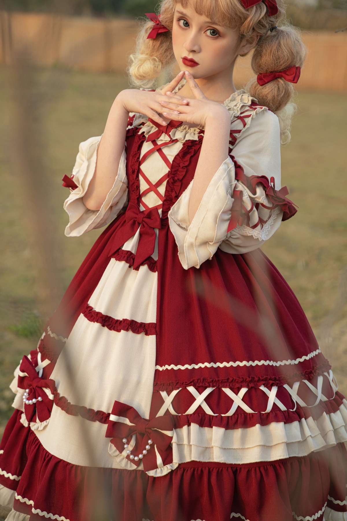 优吻高端原创洛丽塔新款白雪公主正版白雪姬op日常公主裙ita洋装绀色