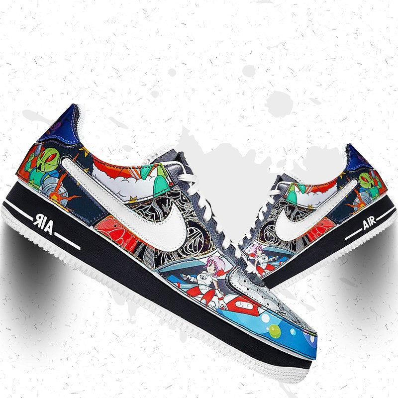 nike耐克男女鞋airforce1af1空军一号二次元可拆卸魔术贴低帮休闲板鞋