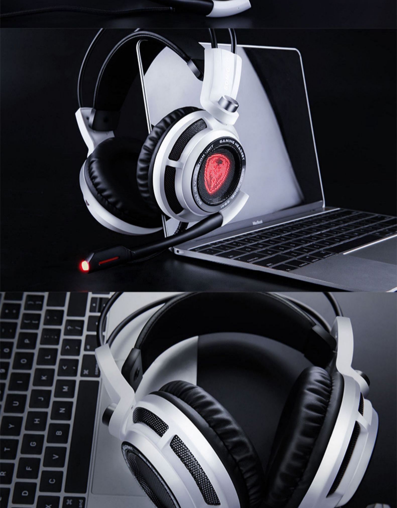 电竞游戏耳机头戴式降噪耳麦7.