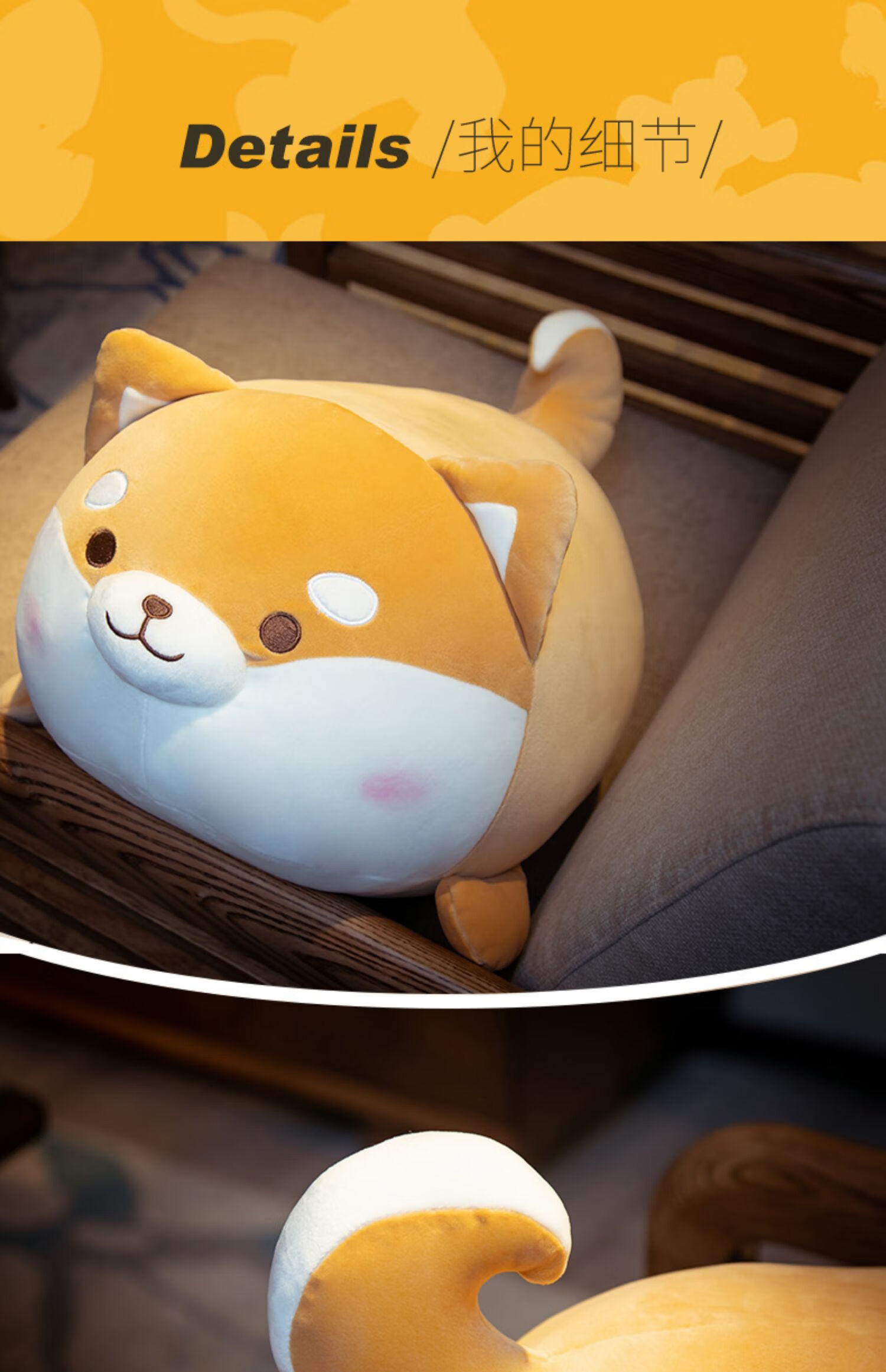 绒绒熊可爱柴犬公仔狗毛绒玩具柯基布娃娃玩偶抱枕睡觉床上超软女生