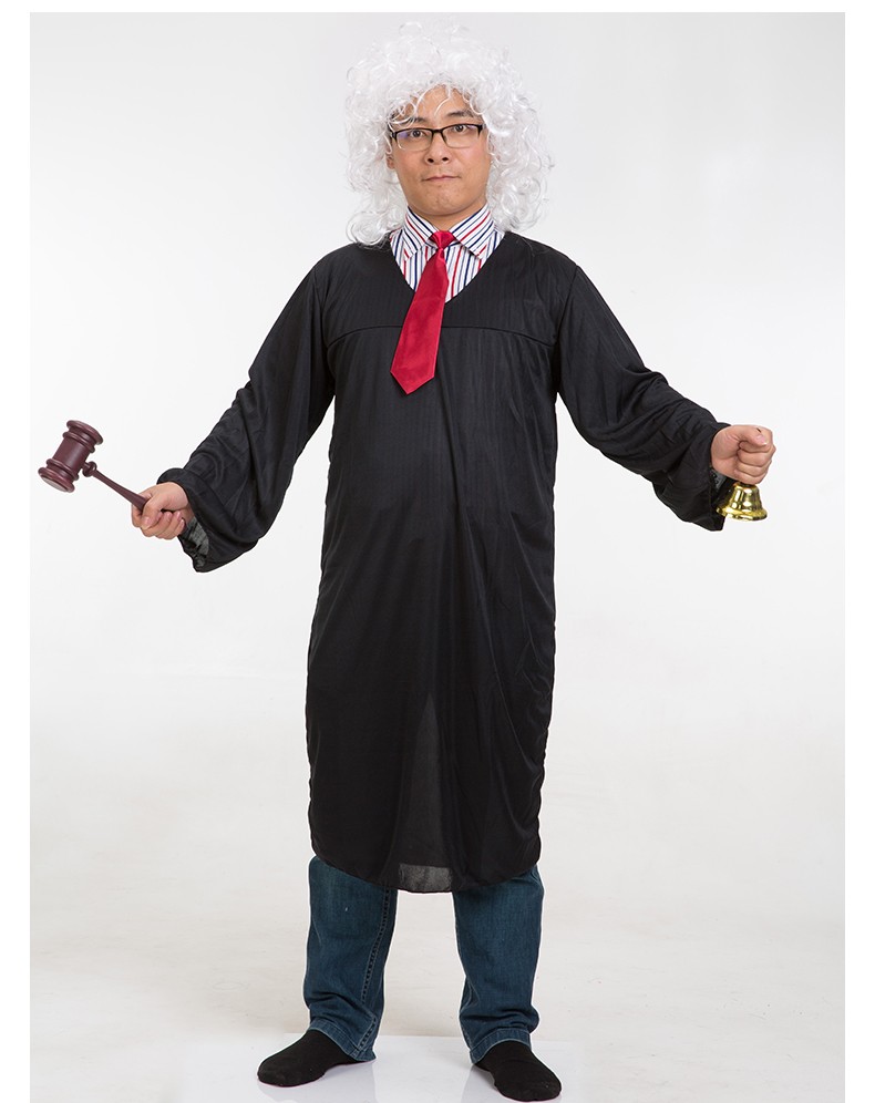 漫翔cos儿童节职业装扮模拟法庭成人法官服装审判长衣服演出服装道具