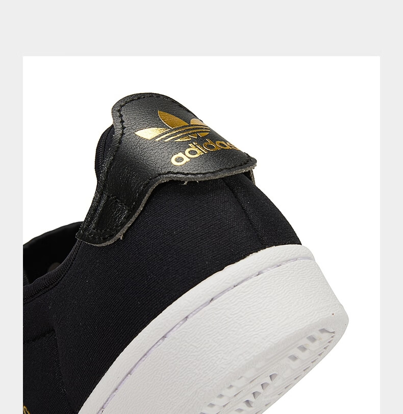 adidasoriginal阿迪达斯三叶草女子superstar slipondi休闲鞋h67370