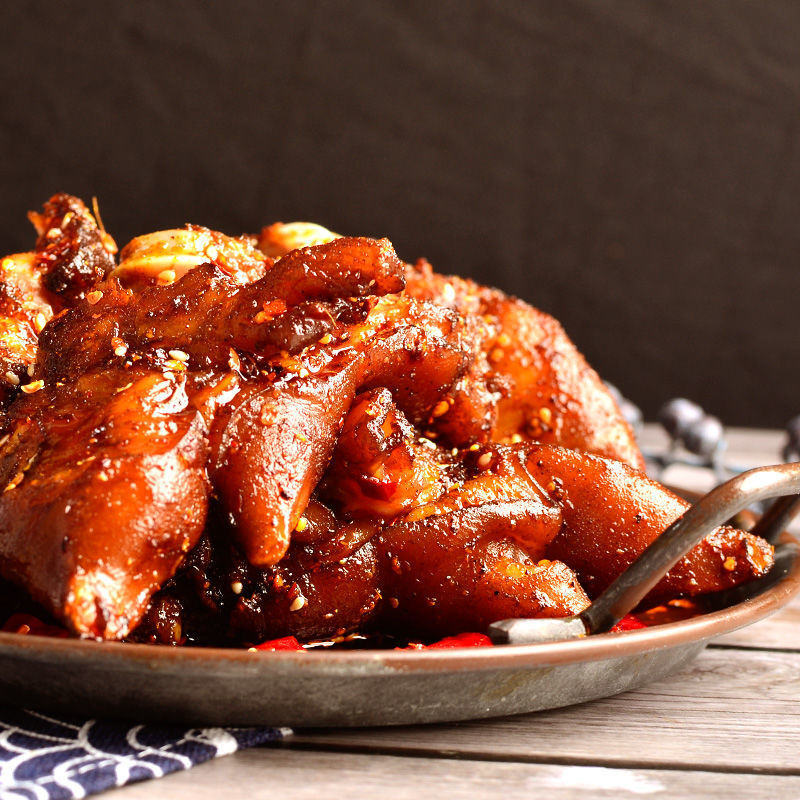 猪蹄四川成都烤香猪蹄熟食即食猪脚猪肉猪蹄休闲零食批发烤香麻辣猪蹄