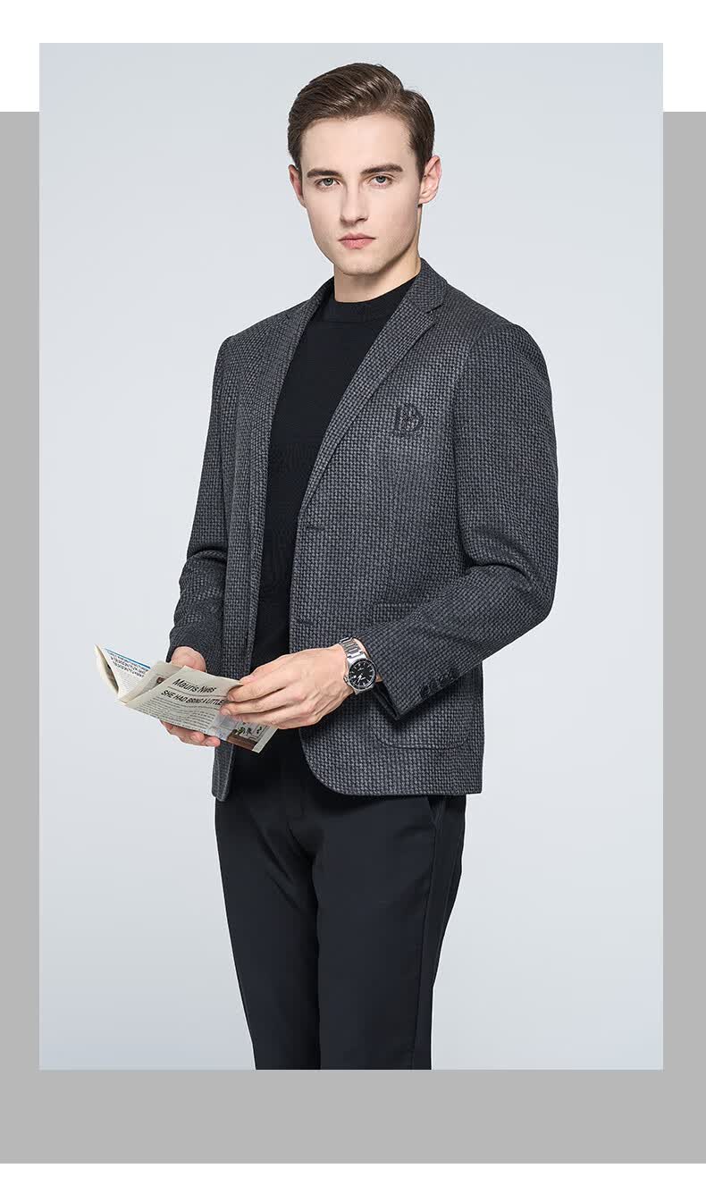 杉杉男装shanshan 西服 dx800266 深灰 54(190/82)【图片 价格 品牌