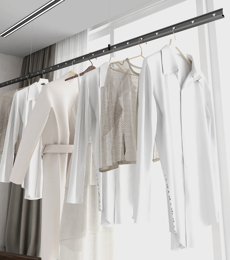 小️米(m️i)生态米家单杆隐藏式晾衣架 隐形隐藏式电动晾衣架自