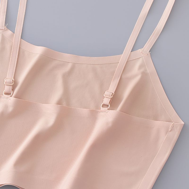 女生内衣高中无痕抹胸打底短款吊带小背心高中学生少女裹胸美背内衣