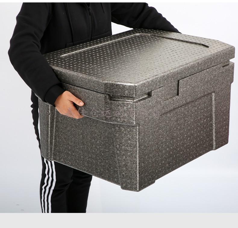 大号epp快餐保温箱食堂外卖送餐商用摆摊食品保生鲜泡沫箱冷藏箱85升