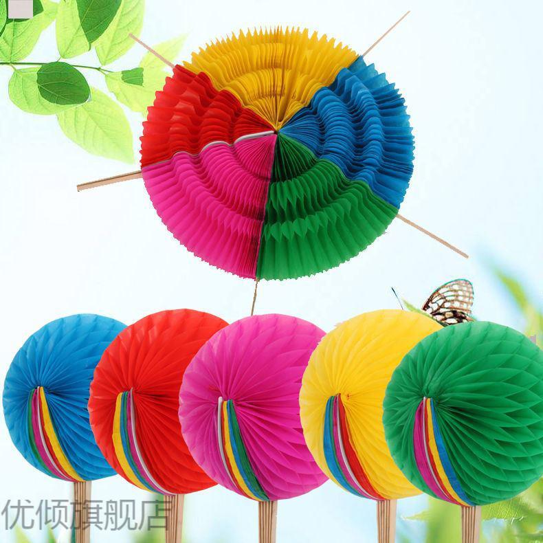 球变色扇子舞蹈道具大型团体操表演道具运动会开幕式道具 50三色花球