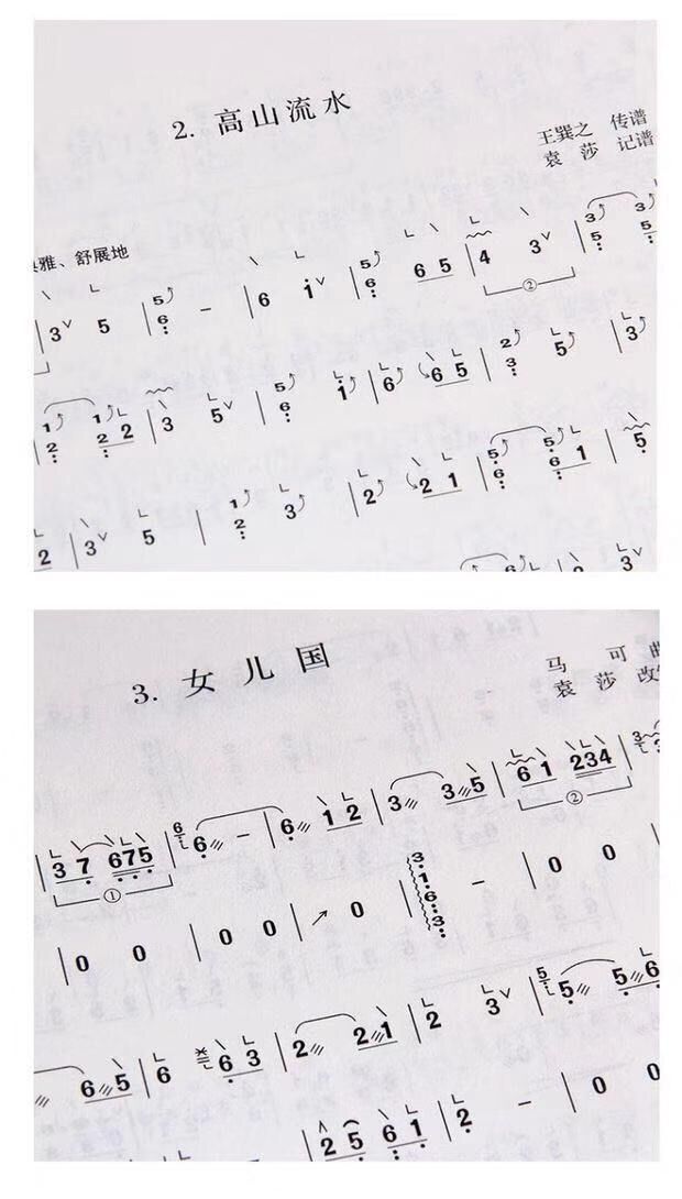 袁莎古筝教程1-3 4-7 8-9级 古筝谱曲谱初学者入门教材 古筝自学 袁莎