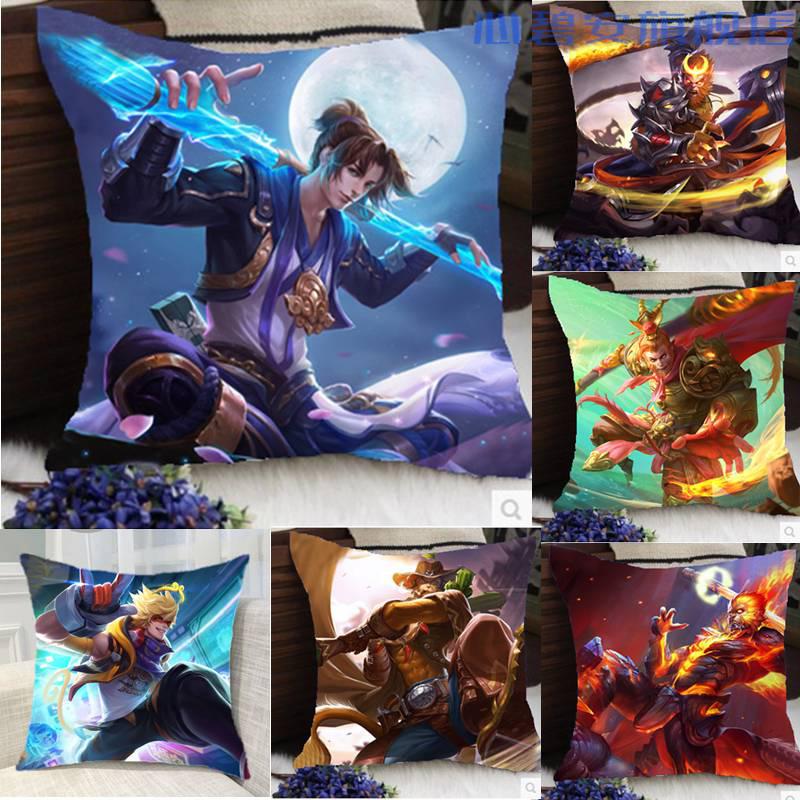 王者荣耀抱枕 王者荣耀干将莫邪久胜战神冰霜恋舞曲第七人偶长抱枕头