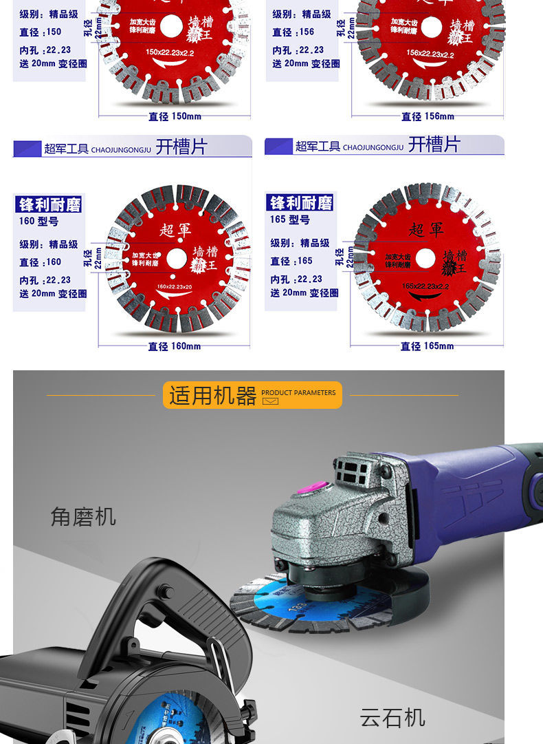 无齿锯参数器材讲解图片