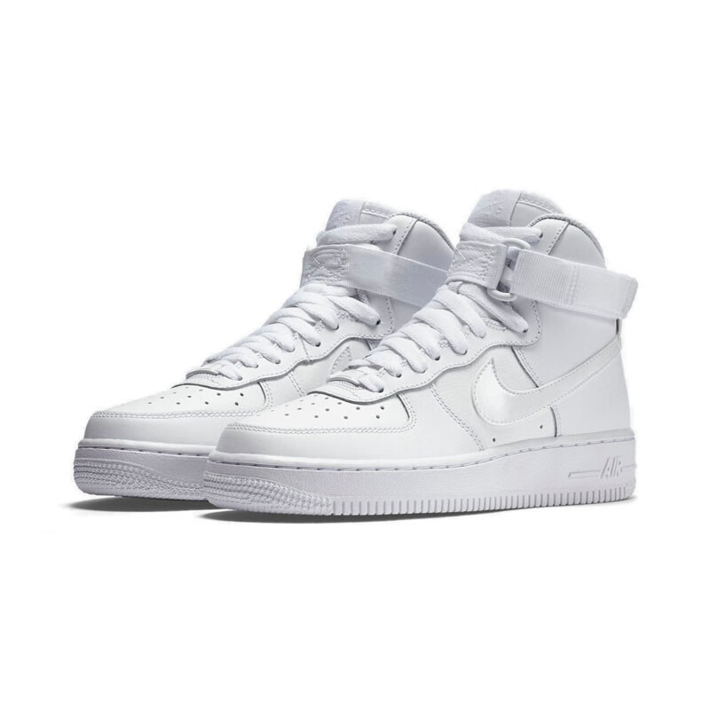 耐克nikenike air force 1 high 空军一号全白高帮板鞋 女鞋 653998
