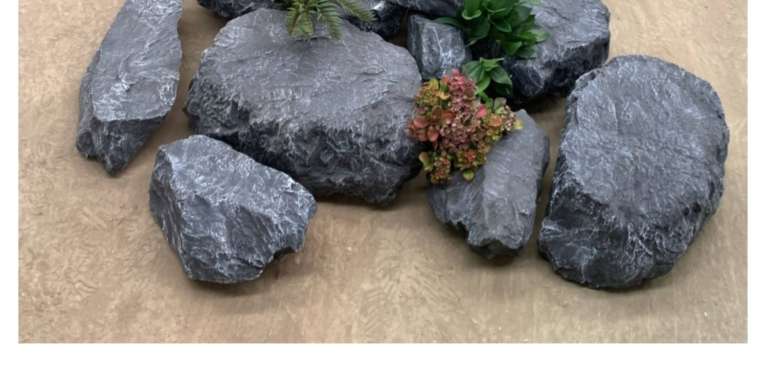 仿真石头 假园林景观枯山水 泡沫道具橱窗玻璃钢 12号仿真石头【图片