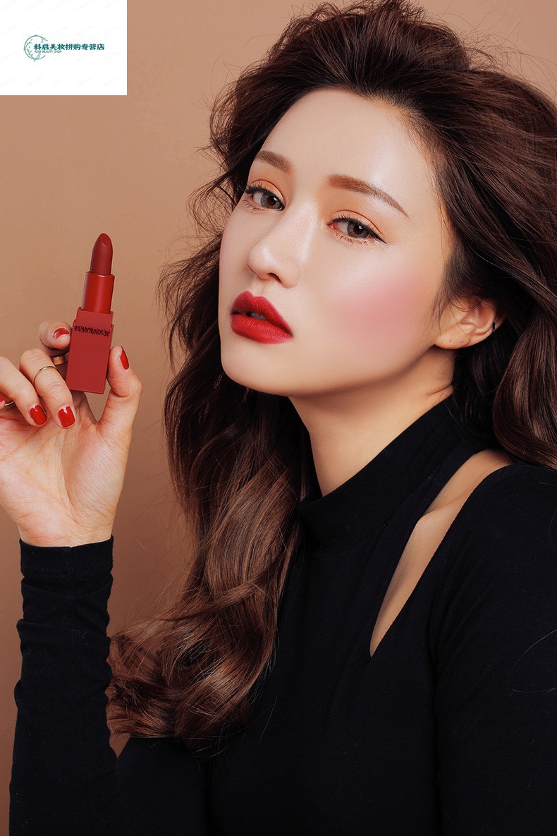 3ce美妆不掉色保湿防水哑光口红多色117红棕色