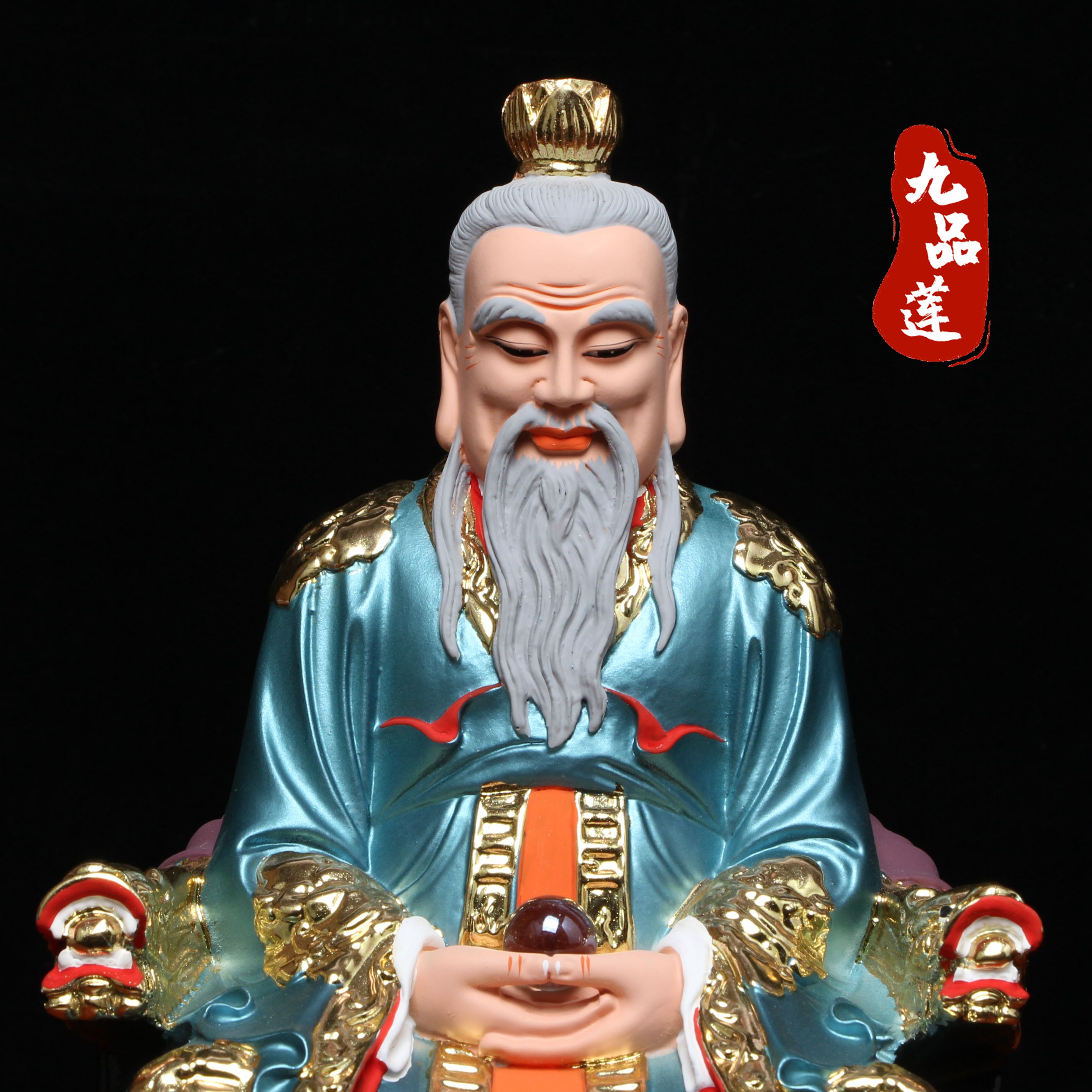 安天亲民 三清树脂神像道德天尊元始天尊灵宝天尊摆件太上老君原创