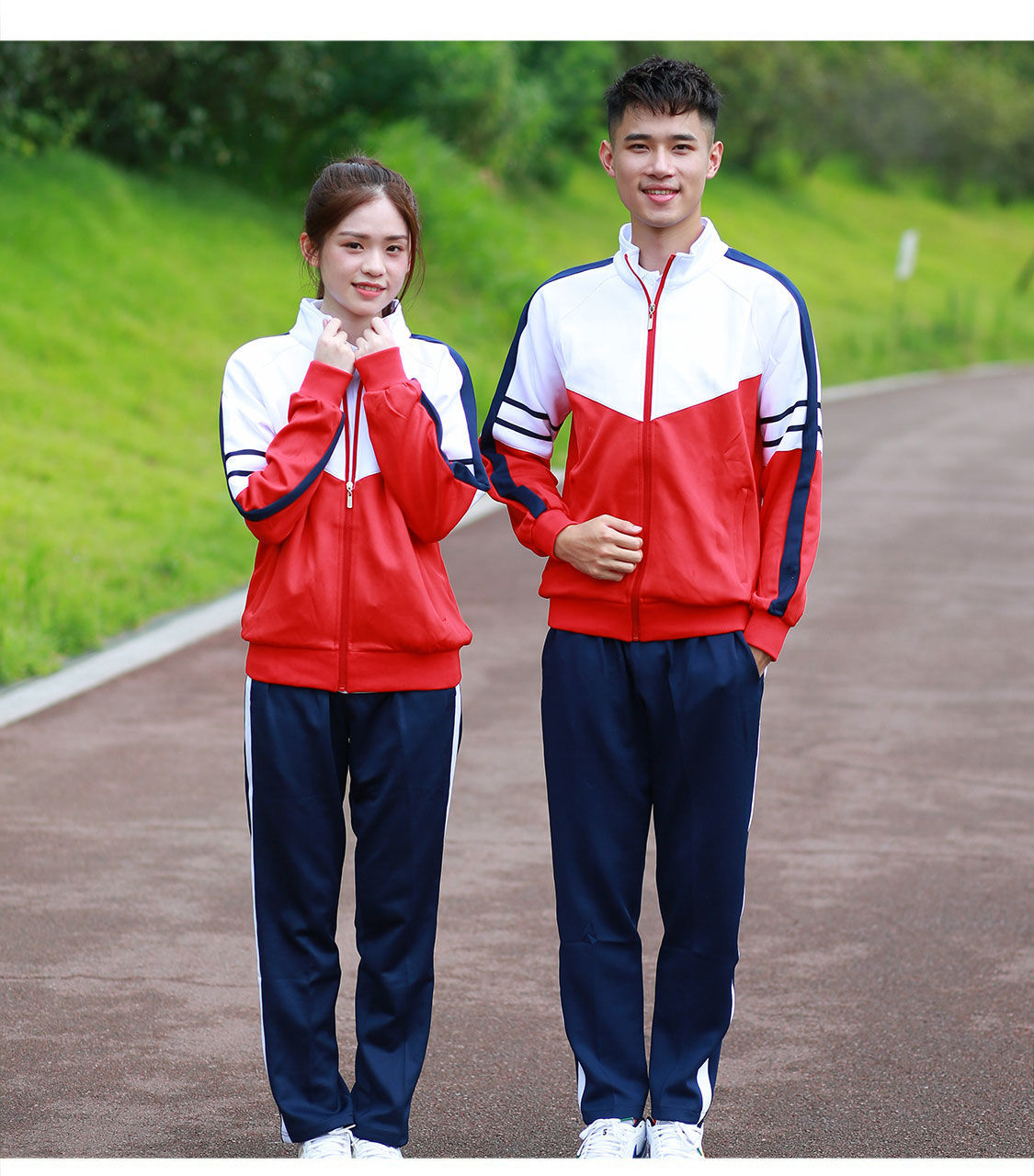 玺柠可开票秋季初中生校服开学季两件套中学生高中生宽松班服长袖运动